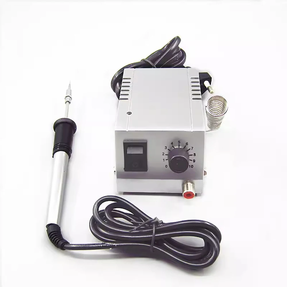 220V Mini Soldering Station 50-450℃ Temperature Adjustable Soldering Iron Handheld Jewelry Engraving Wax Mold Soldering Tool