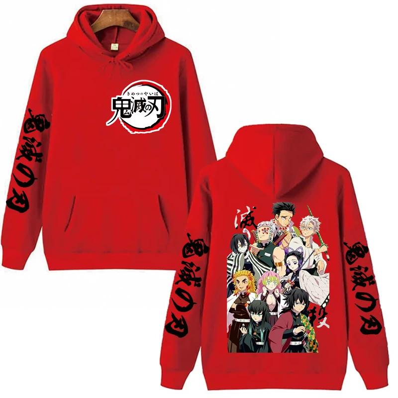 

Hot Anime Demon Slayer Nezuko Tanjirou Print Hoodies Men Women Harajuku Sweatshirt Winter Long Sleeve Pullover Manga Hoodie