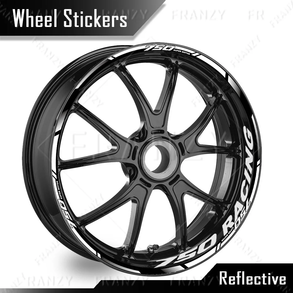 Reflective Motorcycle Wheel Sticker Stripe Tape Rim Hub Decals Accessories Waterproof For Honda Forza 350 Forza 750 2025 2026
