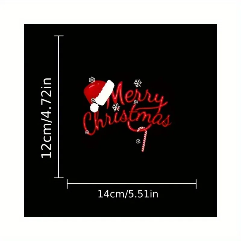 Santa Hat Decal – Waterproof, Double-Sided – For Windows, Bumpers, Vehicles & Bathroom Walls – Festive Decor