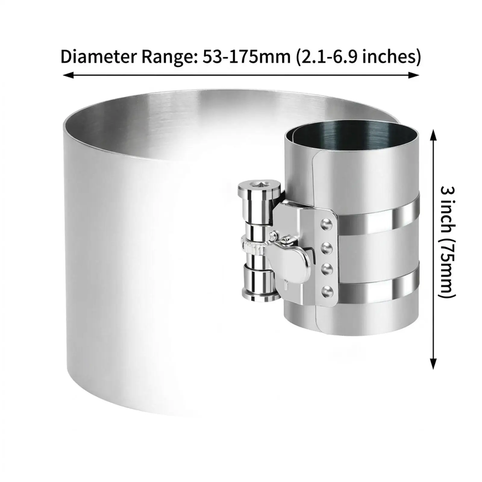 

Piston Ring Compressor for Engine Cylinder Installation and Removal Kit for Car and Motorcycle