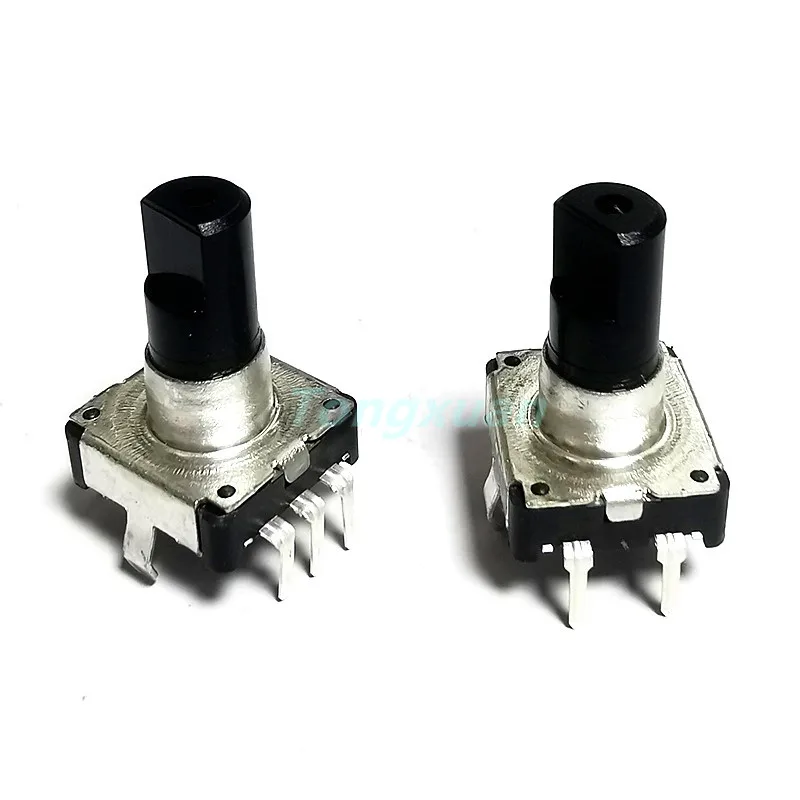 1PC 360 Degree Rotary Encoder EC12 RE12 Audio Encoder Coding 5Pin 30 Position With Push Button Switch Handle Length 13.5MM