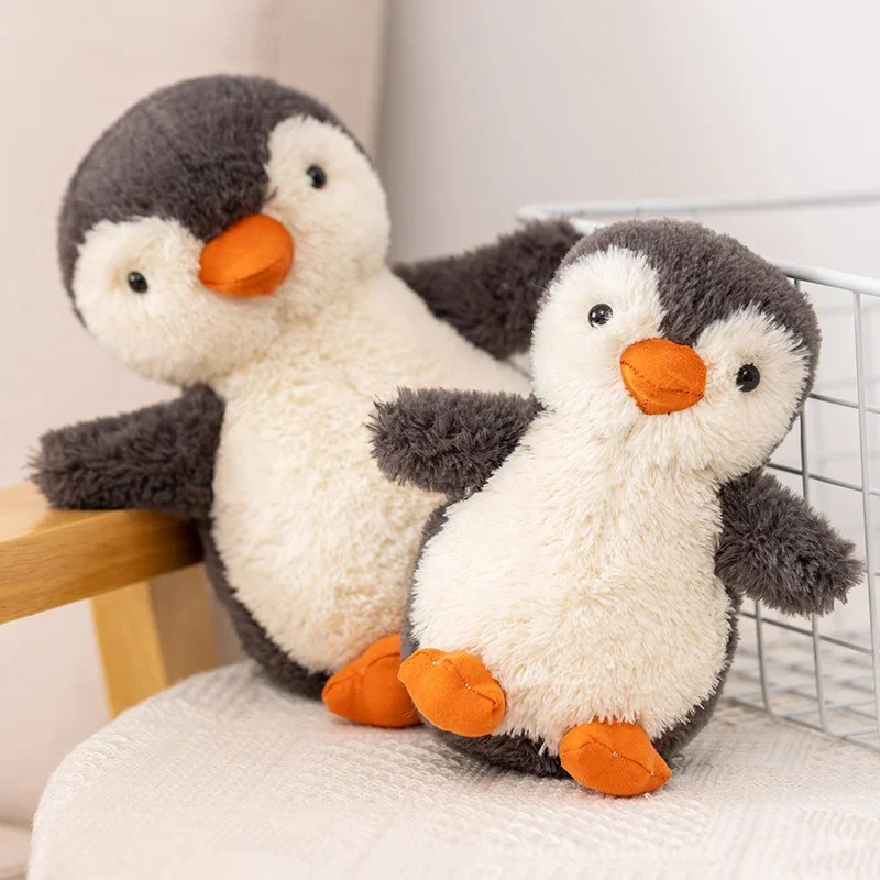 Lindo pingüino de Peluche de bebé, Peluches suaves, Animal relleno, pingüino antártico Kawaii, decoración de habitación, regalo de cumpleaños para niños