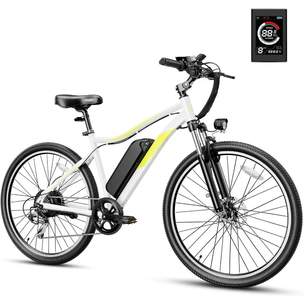 

Electric Bike for Adults,600WH Removable Battery Ebike, 27.5" Electric Mountain Bike with 7-Speed and Front Suspension