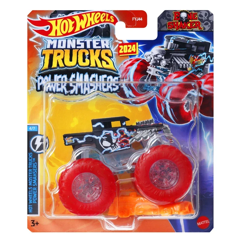 Original Hot Wheels Car Monster Trucks 1:64 Diecast Toys for Boys Bone Shaker Tiger Sharker Dodge Ram Van Humvee Birthday Gift