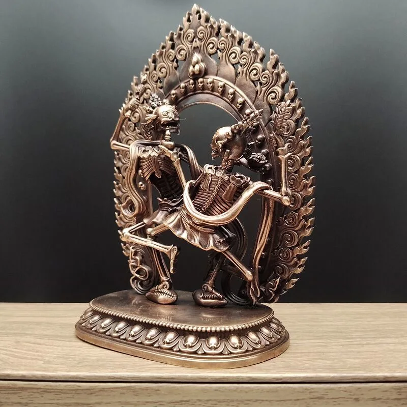 Smasana adhipati Shri Chitipati Buddhism home altar exorcise evil spirits Exorcism Rare Buddha statue Exquisite 12cm