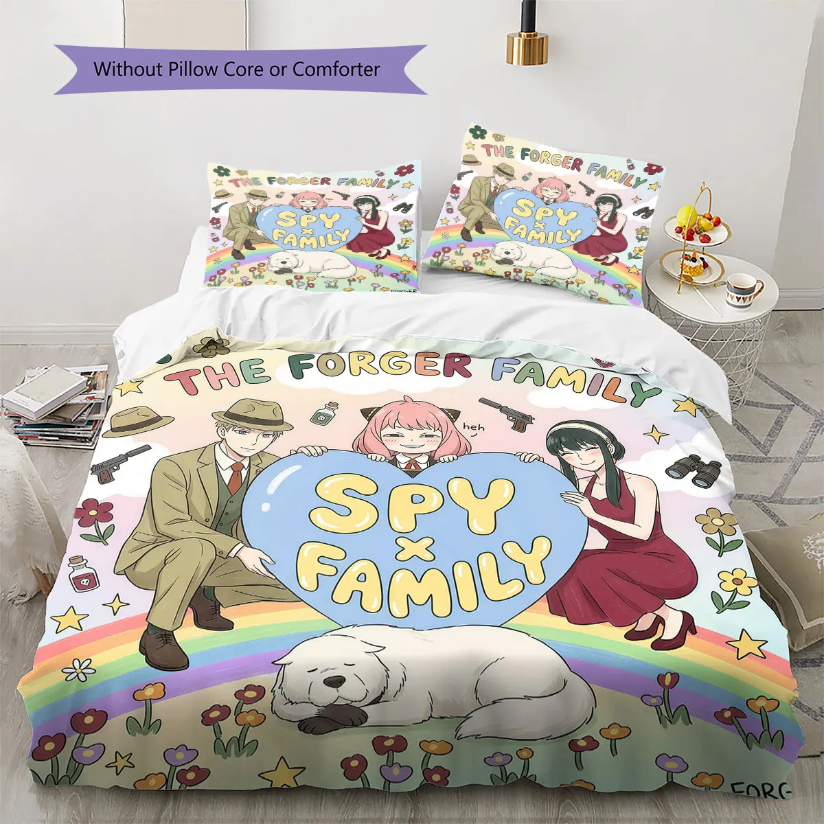 SPY FAMILY Soft Duvet Cover Children's Bedding Set,Extra Large Size Birthday Gifts Various Sizes Available -HE239
