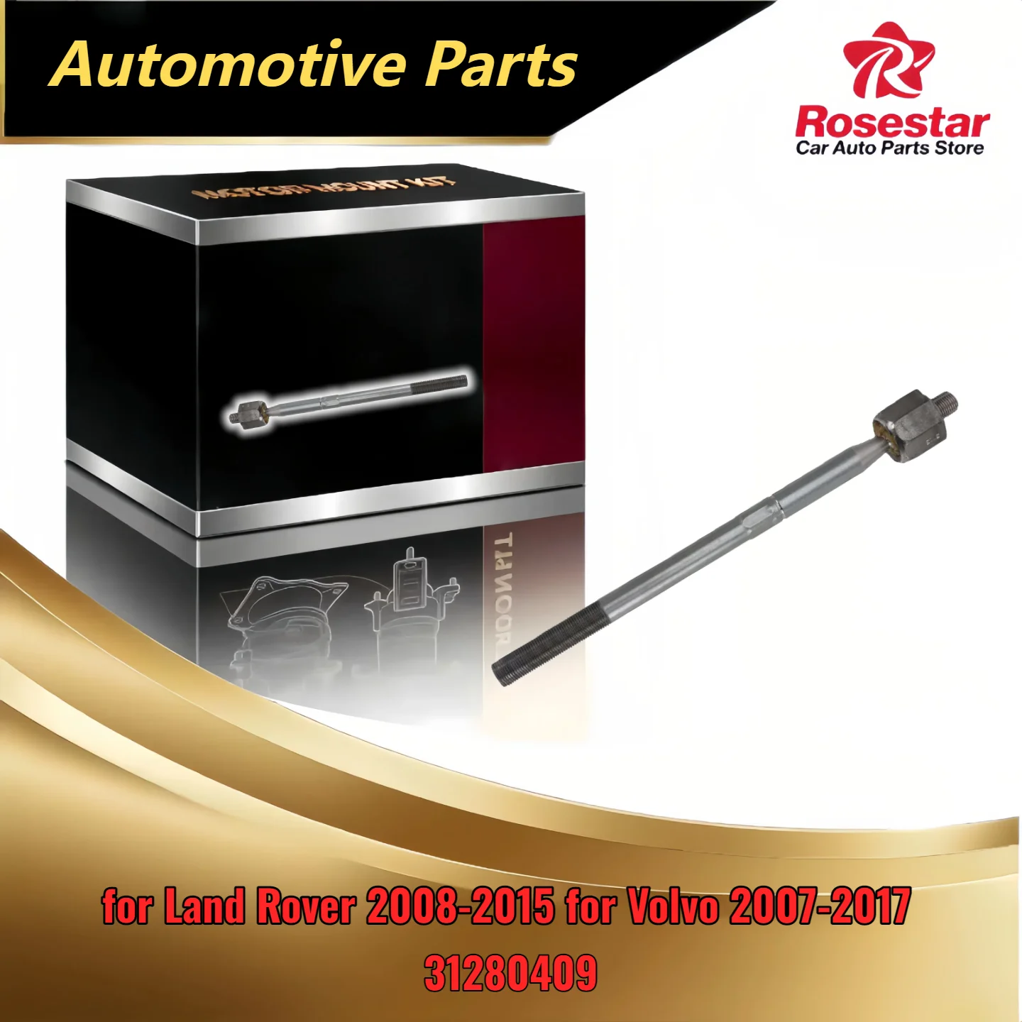 

New RTS Front Left Inner Right Tie Rod for Land Rover 2008-2015 for Volvo 2007-2017 Compatible with 31280409