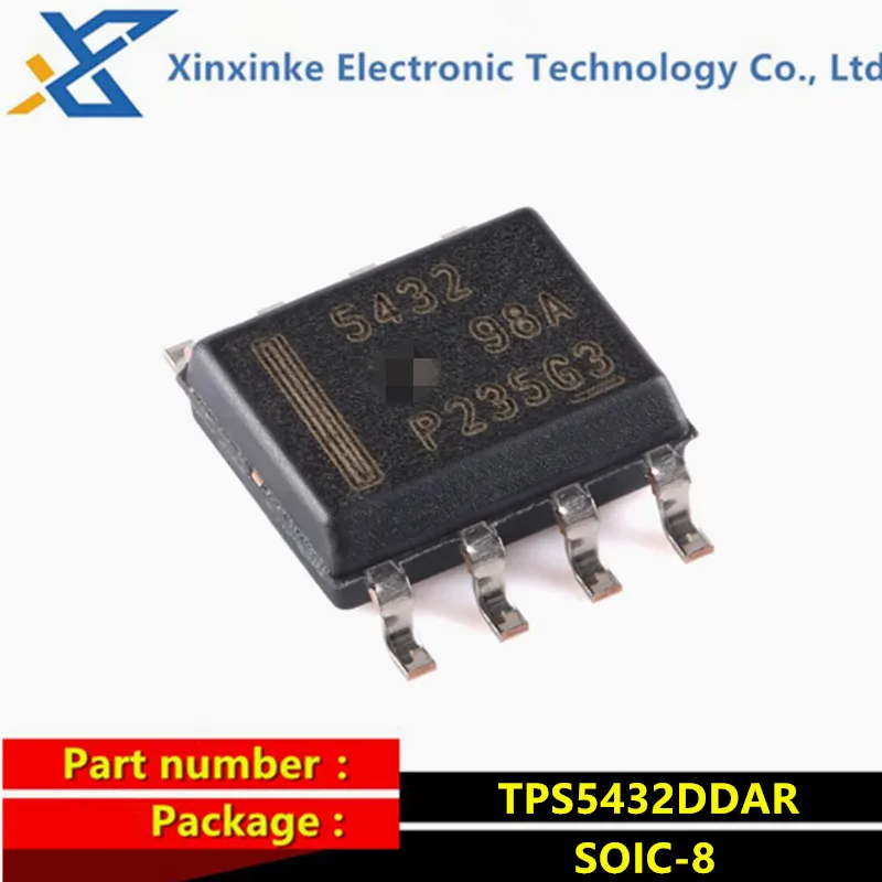 

5PCS TPS5432DDAR SOIC-8 Mark: 5432 Switching Voltage Regulators 2.95-6Vin, 3A Sync Step-Down Converter Power Management ICs