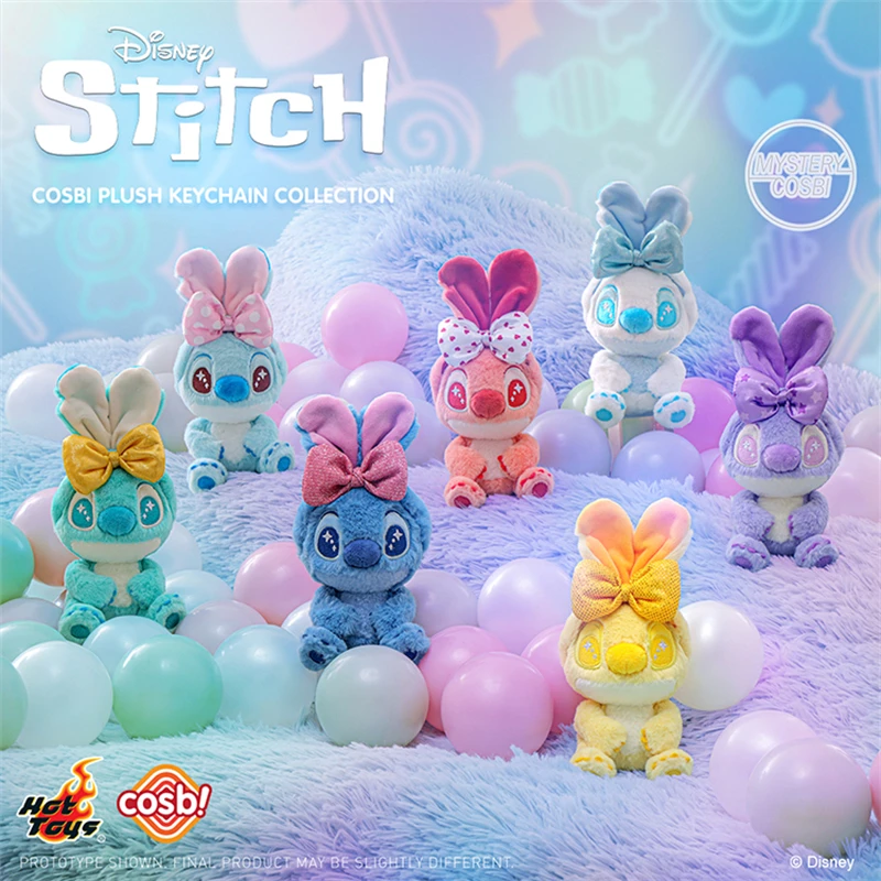 

Горячие игрушки Disney Stitch Candy Stitch COSBI, плюшевая слепая коробка, милая кукла, эксклюзивные коллекционные рождественские подарки
