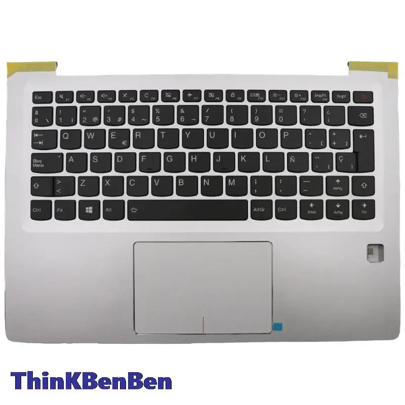 

ES Spanish Silver Keyboard Upper Case Palmrest Shell Cover For Lenovo Ideapad 710S Plus 13 13ISK 13IKB 5CB0M09434