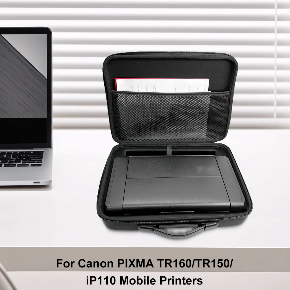 For Canon PIXMA TR160/TR150/iP110 Hard Travel Case Shockproof Portable Printer Storage Bag Waterproof Small Printer Protect Box