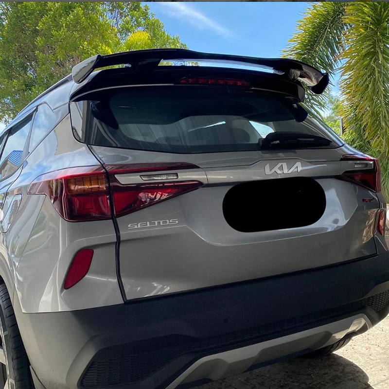 

Fit Kia Seltos Spoiler Roof Rear Wing Body Kit Accessories ABS Plastic