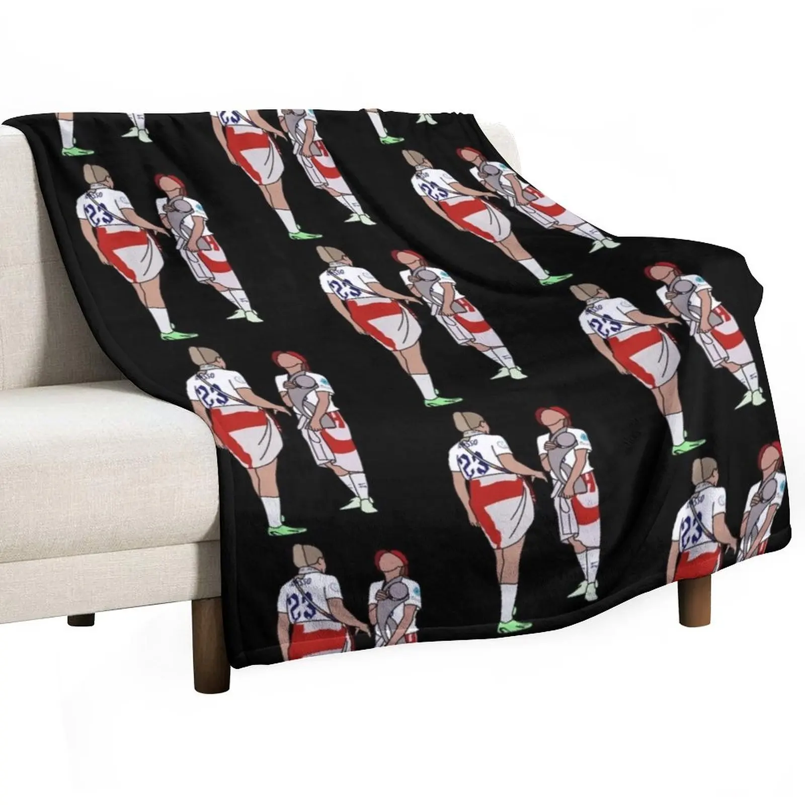 Ella Toone and Alessia Russo Throw Blanket Thermal blankets and throws Plaid on the sofa For Sofa Thin Stuffeds Beach Blankets