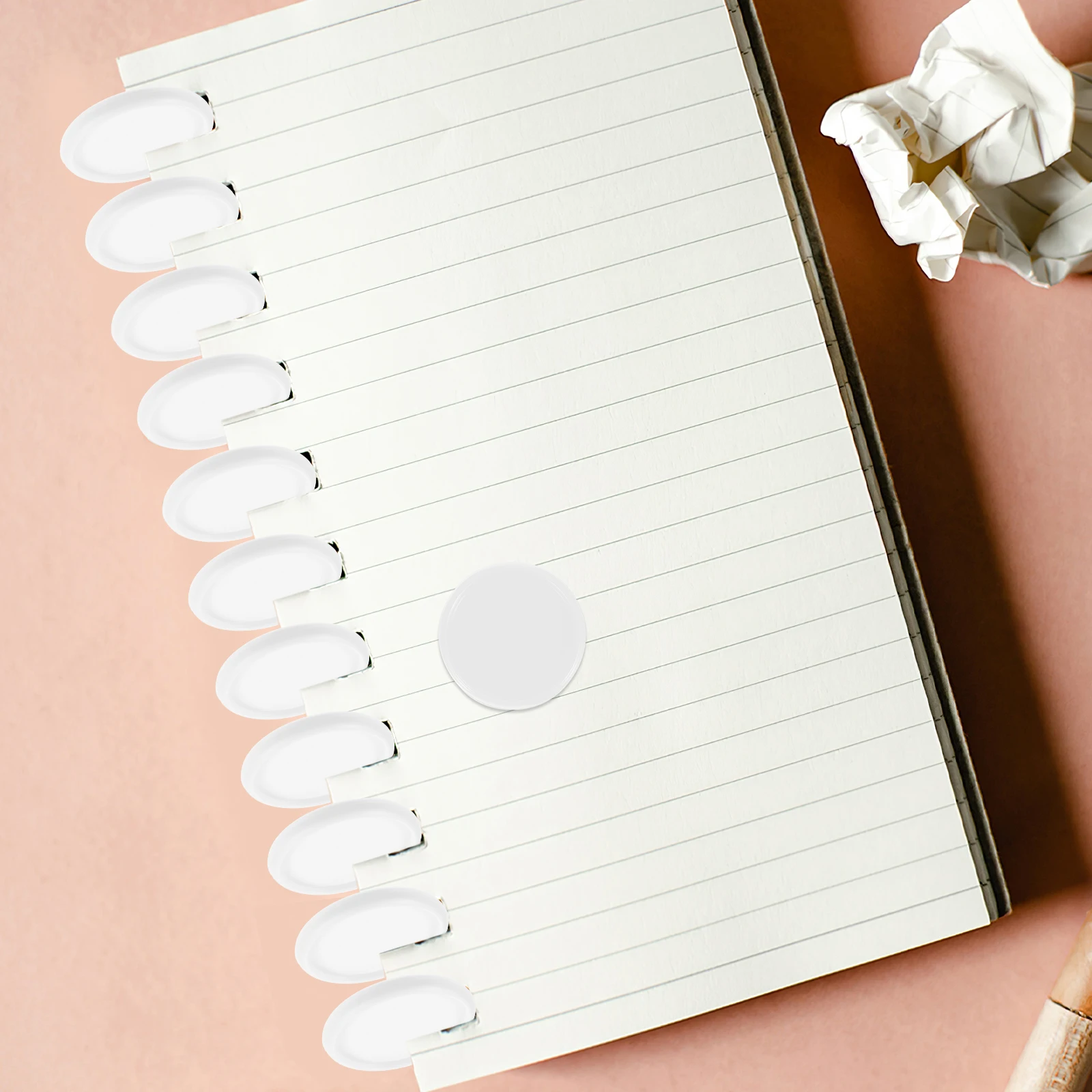 

55 Pcs Mushroom Button Photo Album Disc Binding System Book Rings Notebook Discs Expansion Plastic Accessory Binder