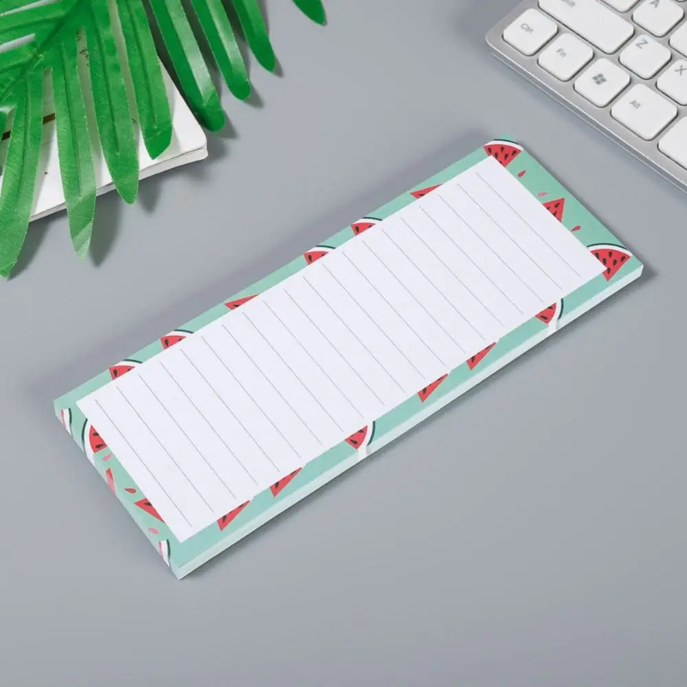 

for Fridge Magnetic Shopping List Pad Planner Note Pad Fruit Pattern Magnetic Notepad Clear Printing Smooth Writing