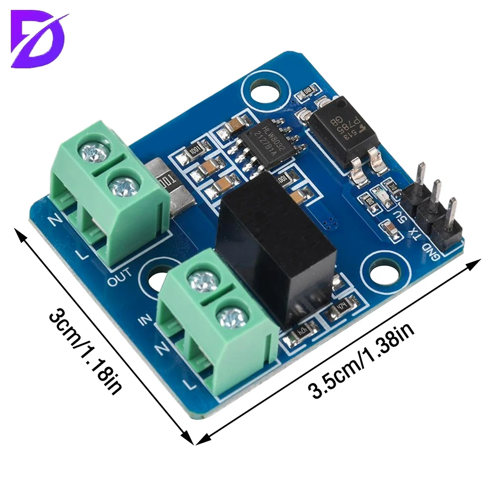 HLW8032 High Precision Energy Metering Module UART Communication for Data Acquisition Isolation Design Industrial Environments