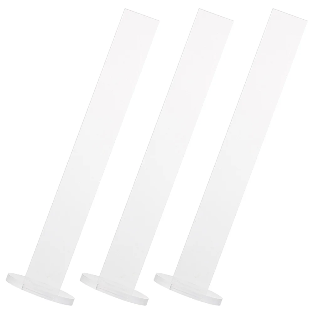 3 Sets Shelf Tape Holder Office Invisible Acrylic Staplers for Desk Display Stand