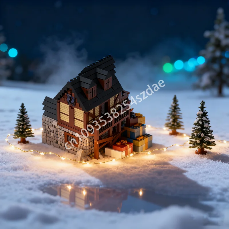 2963개 MOC 중세 주택 2 인너 PDF 성 모델 블록 건축 크리스마스 선물 DIY 창의적 아이디어 장난감 브릭