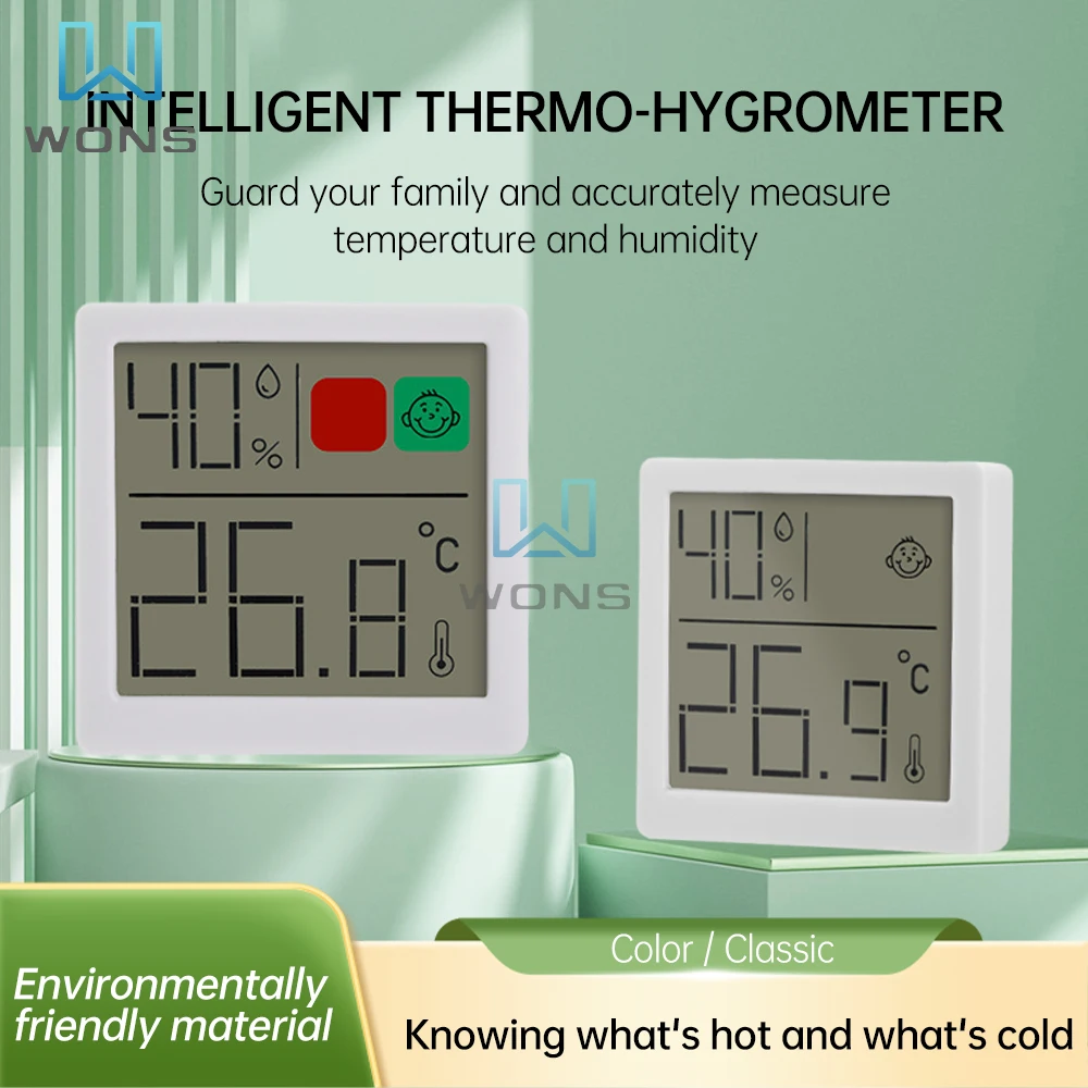 Mini Indoor Thermometer LCD Digital Temperature and Hygrometer Gauge Sensor Humidity Meter Indoor Thermometer Temperature