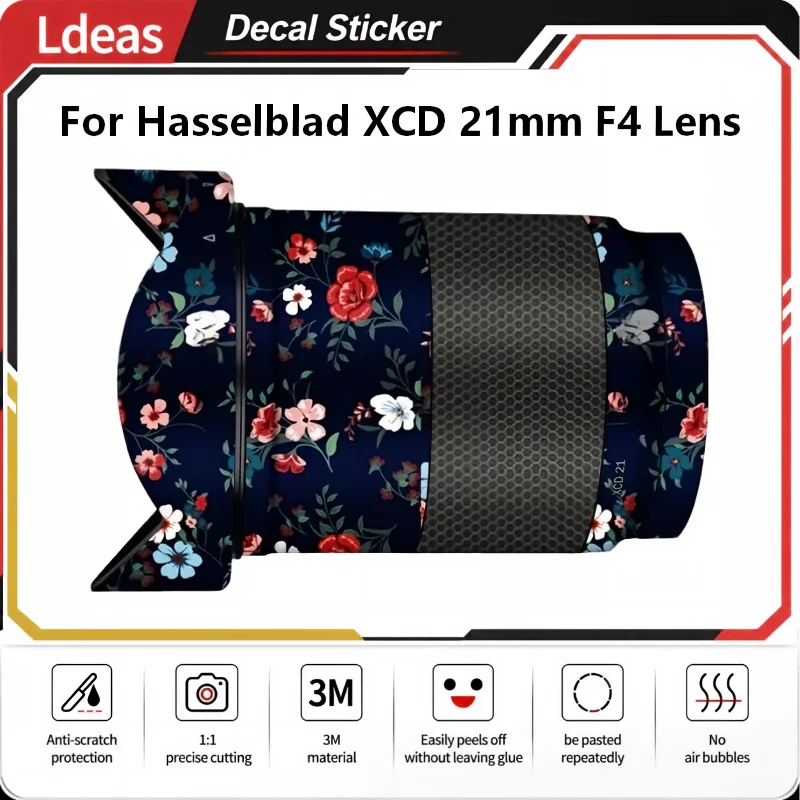 XCD21 F/4 Lens Sticker No Residue Premium Decal For Hasselblad XCD 21mm F4 Lens Body Skin Vinyl Wrap Protective Coat