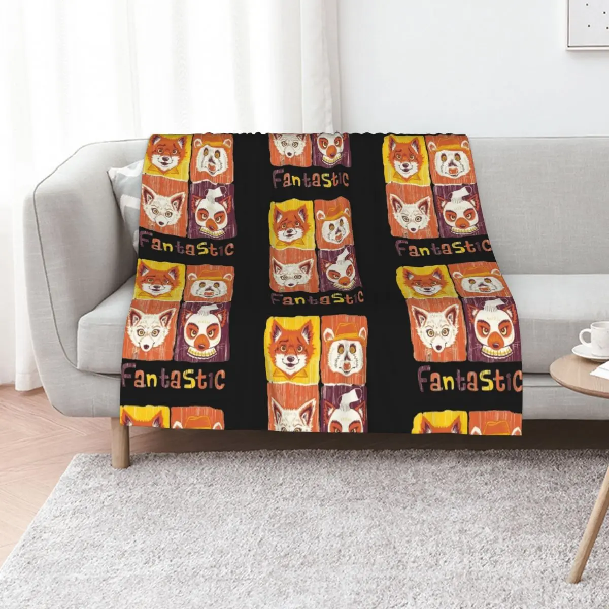 fantastic mr fox classic Throw Blanket Plaid Fashion Sofas Thins Extra Large Throw Decoratives Bed Blankets