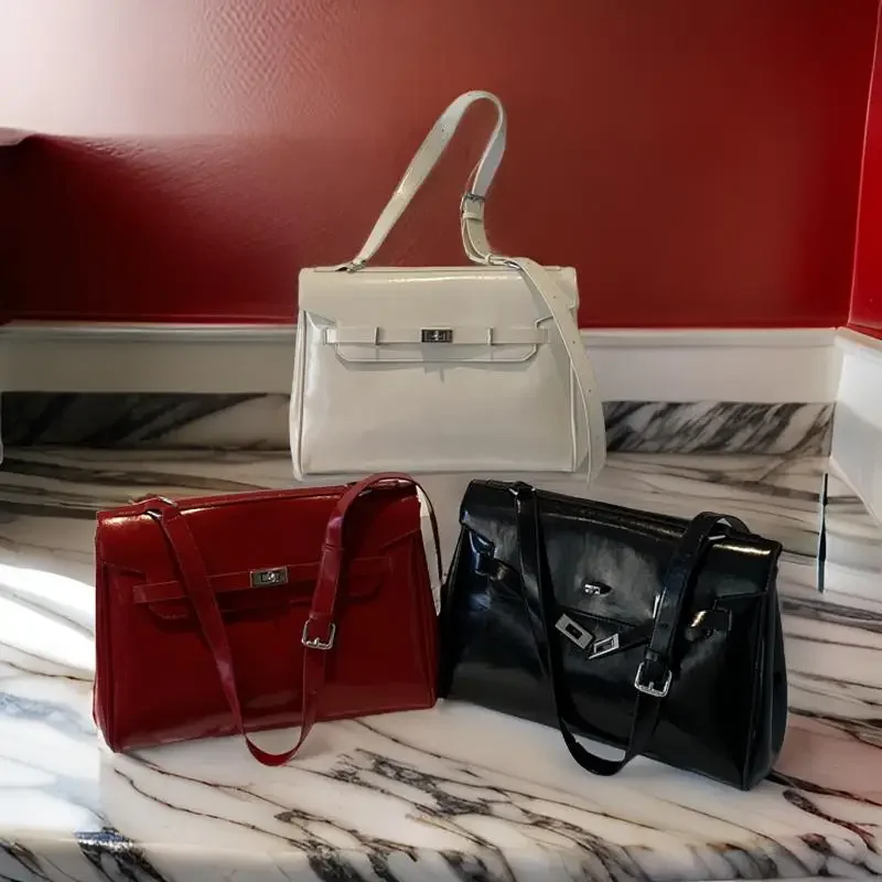 

Элегантная минималистичная пригородная сумка, женская роскошная сумка через плечо, винтажная кожаная дизайнерская стильная сумка большой вместимости