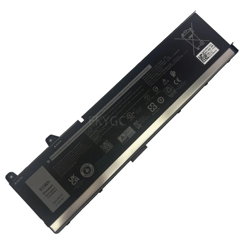 New Laptop Battery X9FTM 11.55V 93WH 7650mAh High Quality For Dell Precision 7770 7670 7780 7680 P114F P115F P114F001 P114F002
