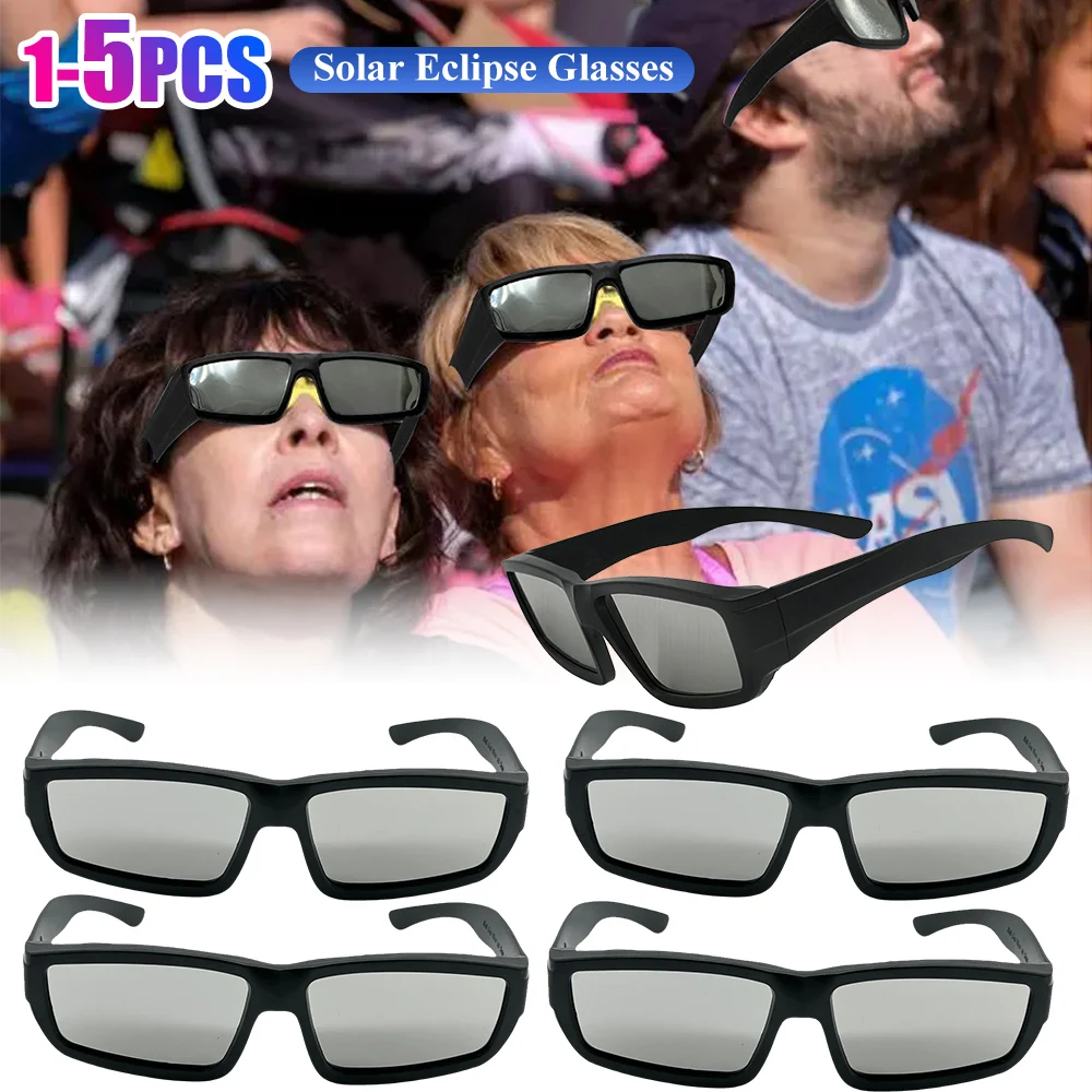 1/2/3/5PCS Solar Eclipse Glasses Sunglasses Safety Sun Viewing Glasses Eye Protection UV Resistant Sun Observation Sunglasses