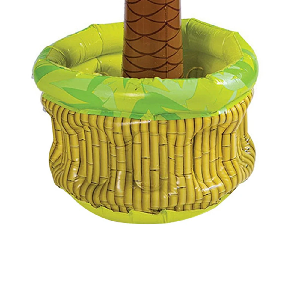 24 Inches Inflatable Coconut Tree Ice Bucket Party Pool Beer Drink Container Cooler Swimming Pool Food Drink Holder