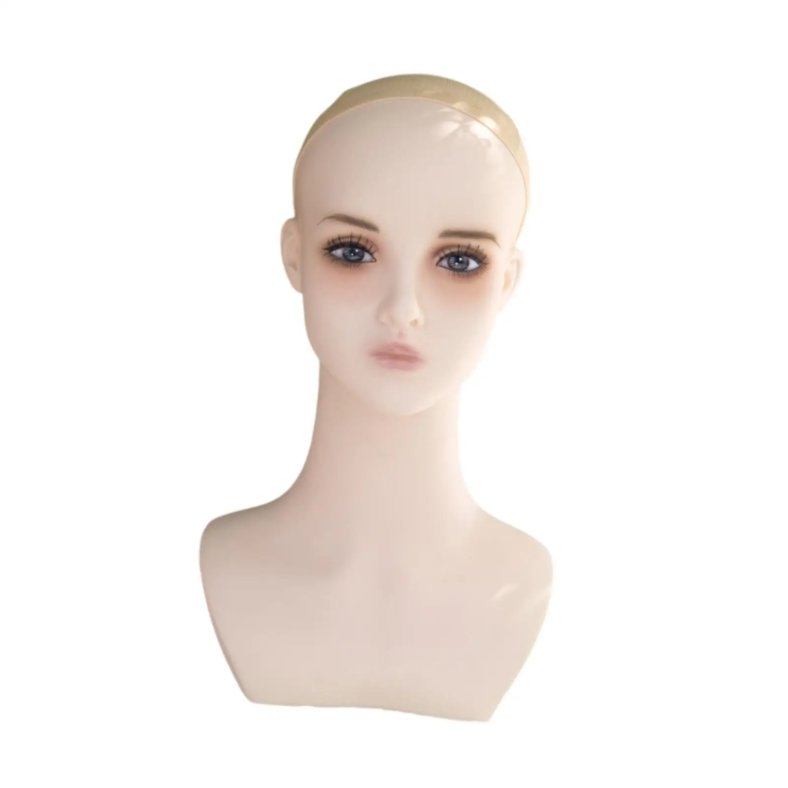 

Female Mannequin Head Manikin Head Stable Tabletop Professional Portable Versatile Use Wig Display Model for Salon Barbershop