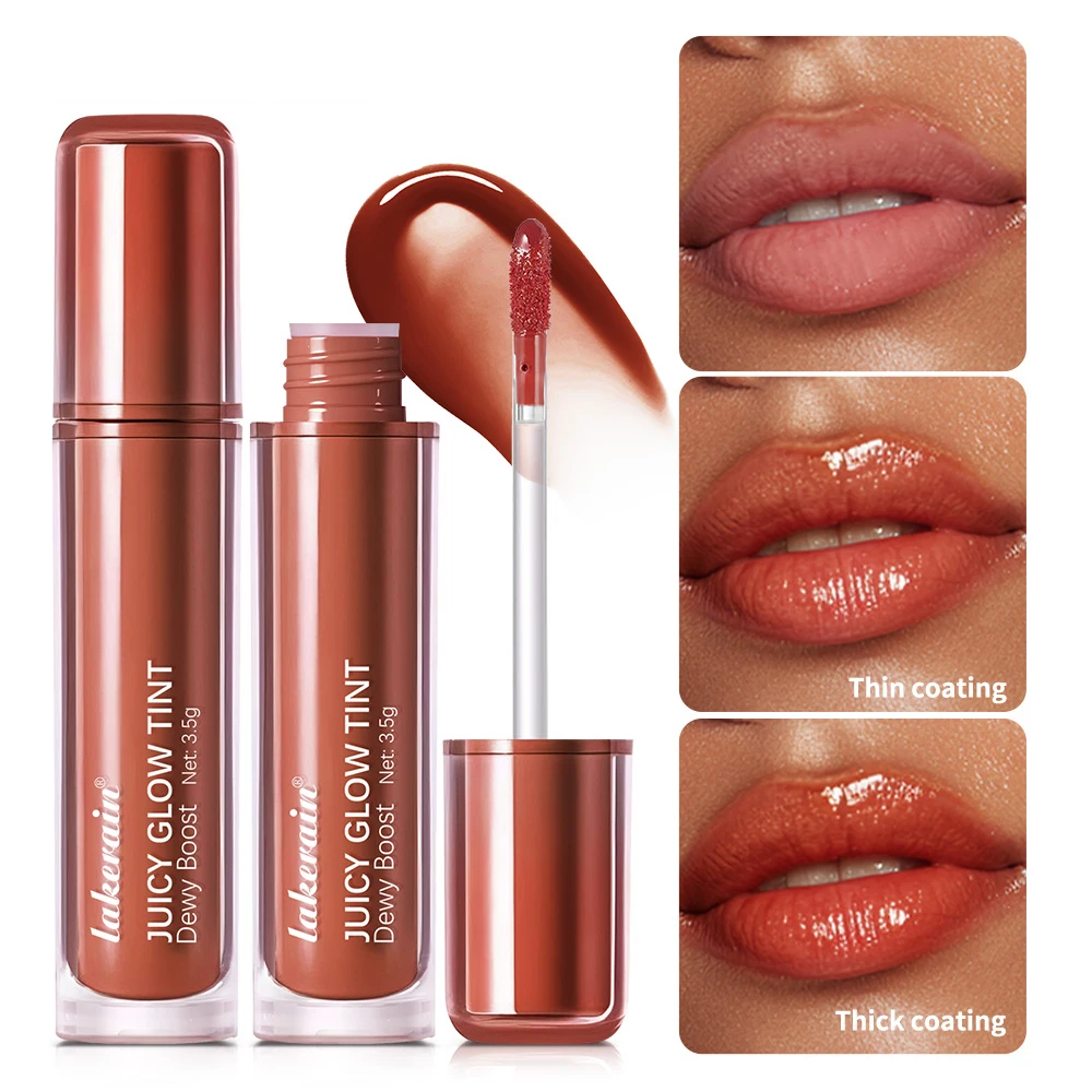 Lakerain Moisturizing Long-Lasting Clear Gloss Juicy Mirror Shine Lip Gloss (Sugar Version) - Hydrating Mirror Plump Lip Gloss