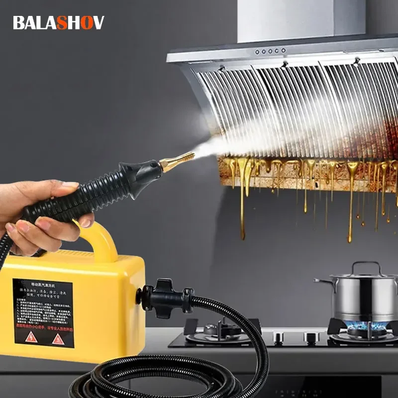 2600W Steamer High Pressure Steam Cleaner for Cleaning Grout Tile Heavy Duty Portable Steamer Cleaner for Car Auto High Heat