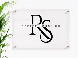Customized  Acrylic Company Logo Sign, Business Logo Displaying Plaue for Office Wall Decor, Door Plates