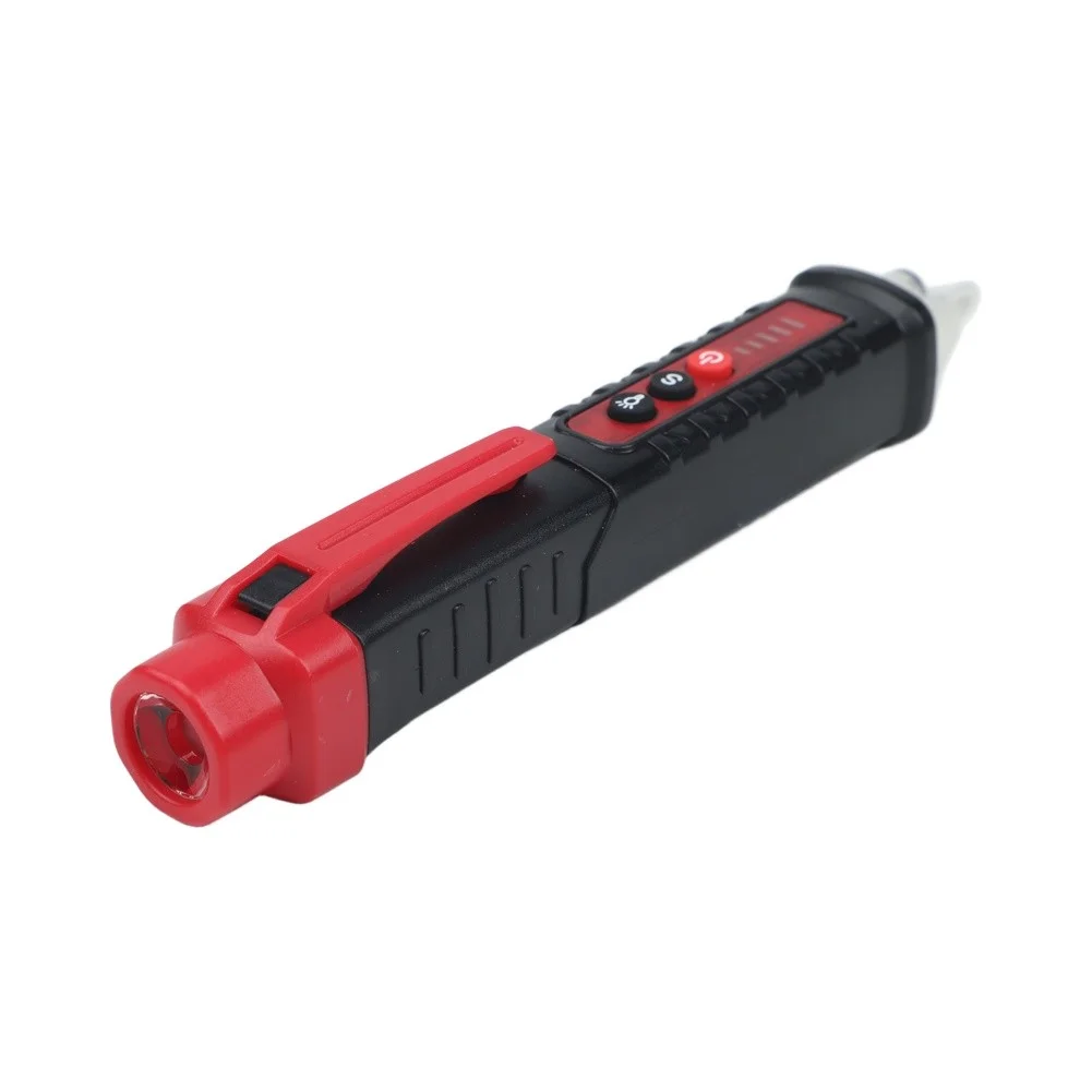 Red Voltage Detection Pen Battery Saving Test Pen Voltage Detection Live Wire Identification Audible And Visual Alarm
