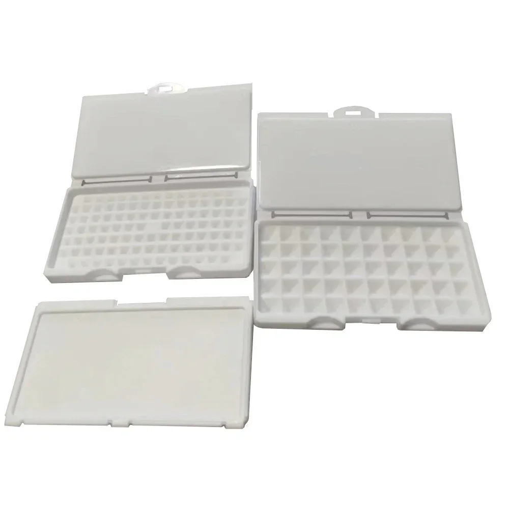 White Diamond Storage Box 3-0mm Gemstone Jewelry Display Organizer Bare Stone Packaging Cover Tray Holder Box for Show Store IGI