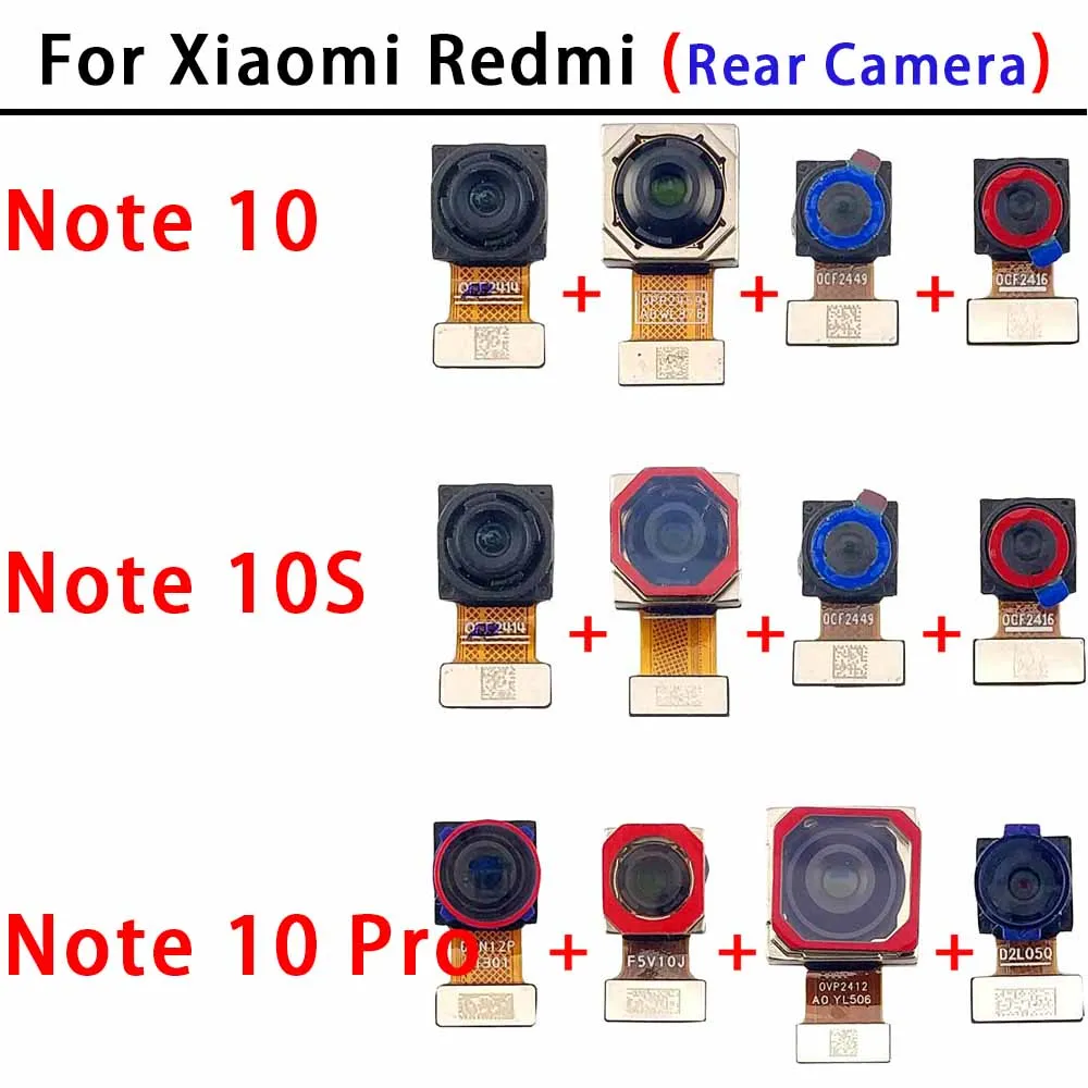 Rear Back Camera For Xiaomi Redmi Note 10S 10 Pro Note10 Note10S Note10Pro Camera Module Backside View Replacement Spare Parts