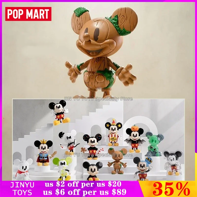 

POP MART Disney 100th Anniversary Mickey Ever-Curious Series Blind Box Cute Anime Figure Model Decoration Birthday Gift for Kids