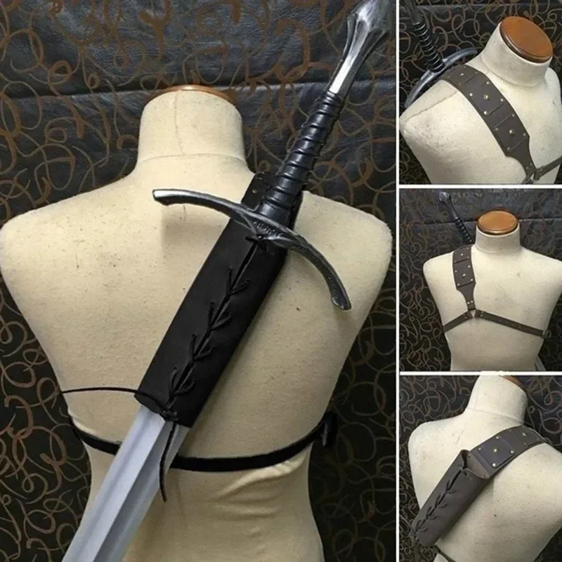 costume-de-cosplay-vintage-pour-adultes-retro-en-cuir-pu-couleur-cafe-avec-sangle-etui-a-epee-porte-a-l'epaule-et-au-dos-pour-l'escrime-en-exterieur-double