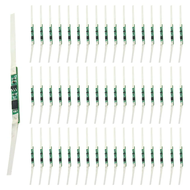 SQPP-500Pcs 3A BMS Protection Board For 1S 3.7V 18650 Li- Lithium Battery