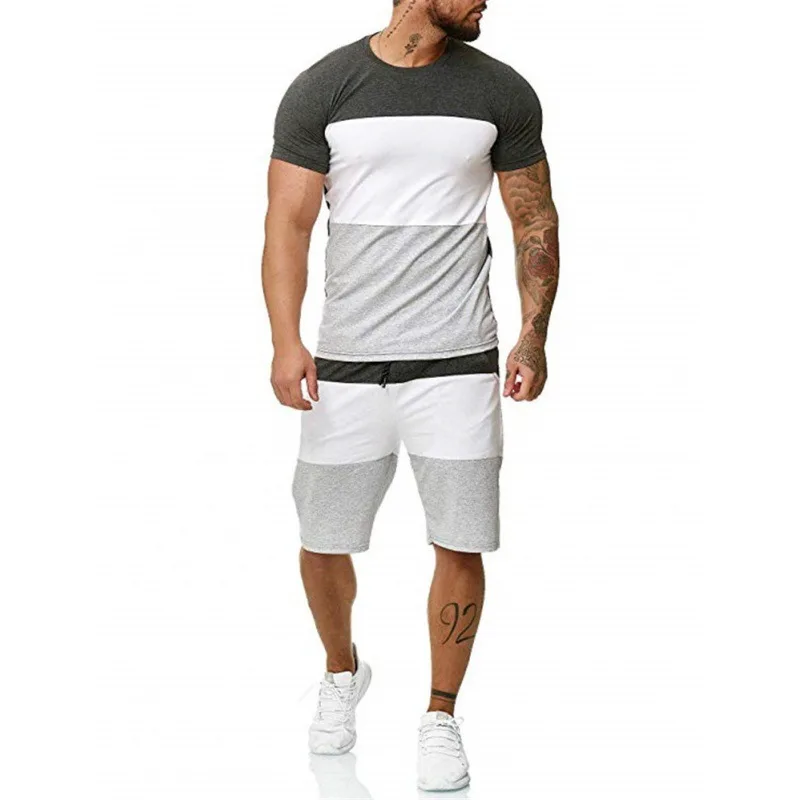 2024 New Summer Men's T-Shirt Suits Men's Comfortable Sportswear T-Shirt Shorts Suits Sportswear Suits Men's Oversized Clothes