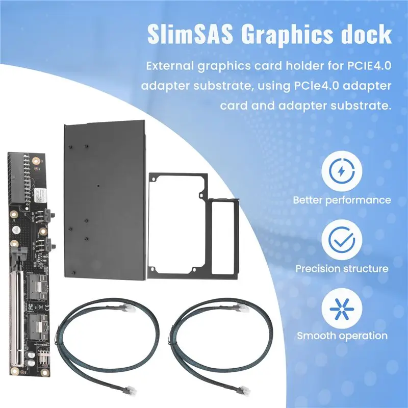 Ingenious-Oculink/Slimsas Graphics Dock W/Bracket External Graphics Card GDS1-SFX Power Supply PCIE4.0 X16 Graphics Dock Bracket