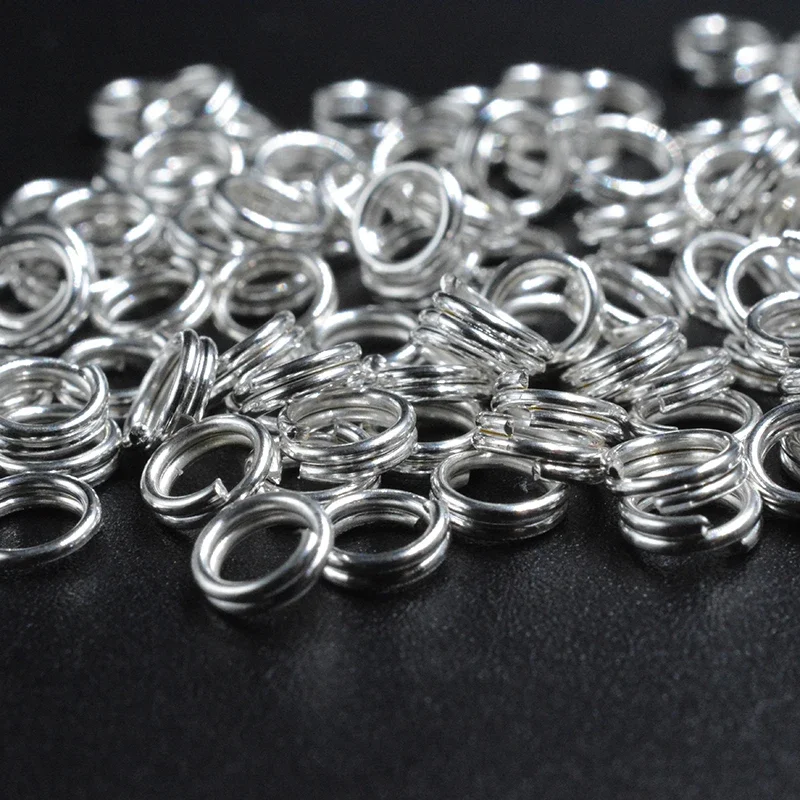 50-200pcs 4 5 6 8 10 12 mm Open Jump Rings Double Loops Split Rings Connectors For Diy Jewelry Making Findings Accessories