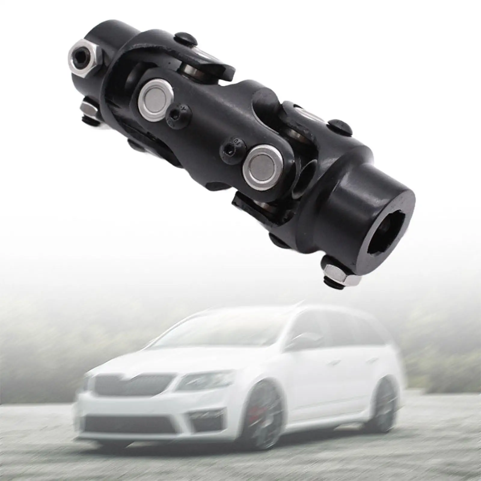 

Double Steering Universal U Joint Shaft Coupler Black Premium 3/4"DDX3/4"