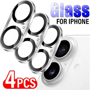 Bilashmart 1 4 IPhone 16 15 14 Pro Max 16 Plus 16Pro Tempered Glass Flim HD Back Camera Lens Protection IPhone 13 Mini Pro Max