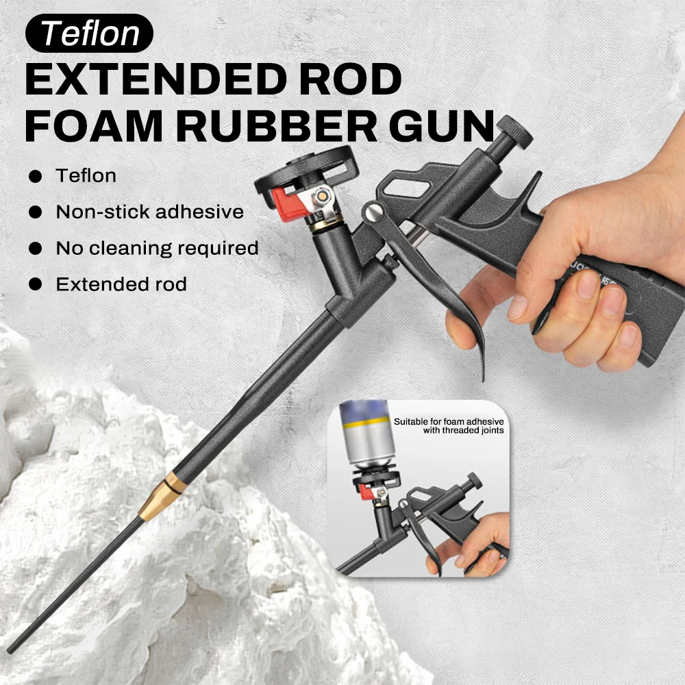 

Пистолет для пенополиуретана, клеевой пистолет для пенопласта, герметик для клея, инструмент для пузырьков Specia, расширяющийся пистолет для металлической пены, аксессуары для дома