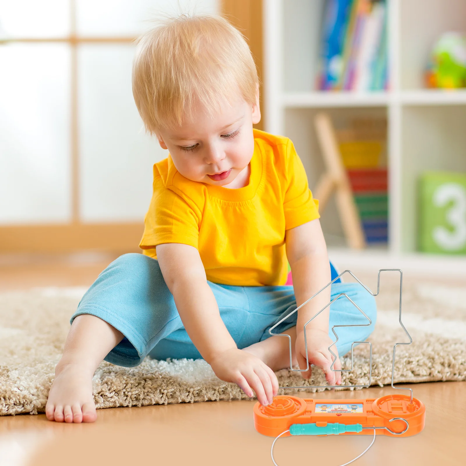 1 conjunto labirinto elétrico toque figura forma educacional labirinto concentração treinamento aprendizagem jogo engraçado cérebro eletromagnético