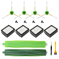 For iRobot Roomba i3 i7 i7+/i7 Plus E5 E6 Vacuum Cleaner Replacement Parts Kit Rubber Brush Side Brush Filter (Auxiliary Tool)