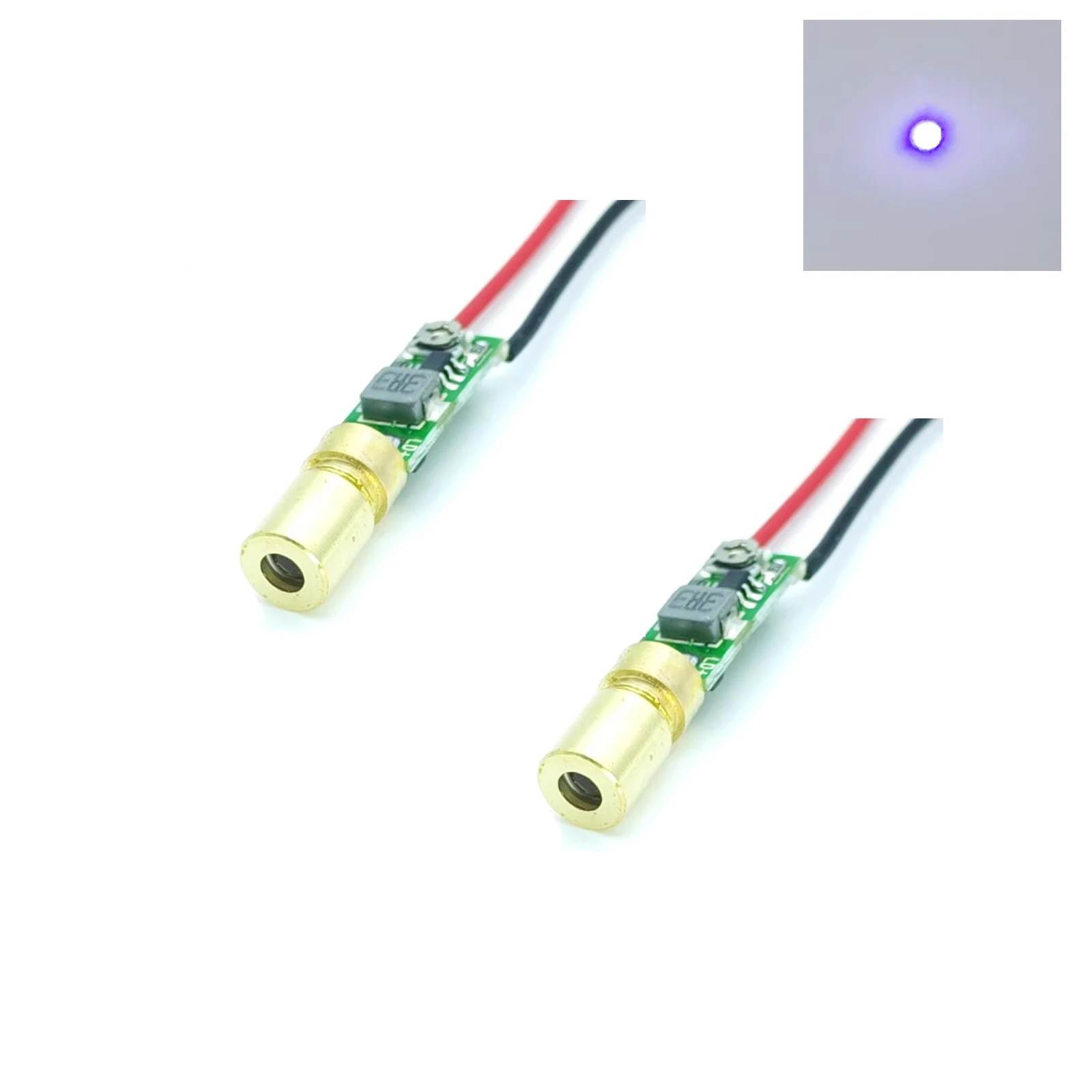 405nm 20mW Dot Tunable Blue-violet Laser Module 3.3V φ6*10mm