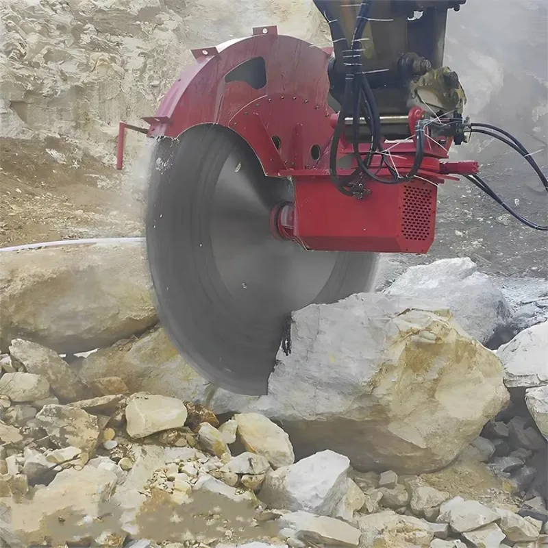 Hydraulic Rock Saw Attachment User Friendly Operation Easy Use Tool For Construction Machinery Workers